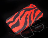 Zebra Series iPhone 4 and 4S Case - Red