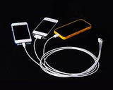 80cm 3 in 1 Charging Cable with Lightning, Micro USB and Apple 30-pin