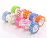 10 Pcs 1.5 cm Japanese Pattern Craft Decor Paper Washi Masking Tape