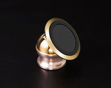 360° Rotatable Magnetic Car Mount Phone Holder - Gold