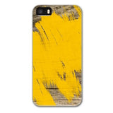 Yellow on Wood Designer Phone Cases