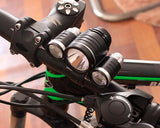 10W 1000 Lumens Rechargeable Outdoor Cycling Cree 3 LED Headlight