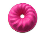 8.6 inches Bundt Pan Silicone Baking Mold - Magenta