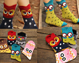 5 Pairs Creative Cute Animal Owl Cartoon Socks