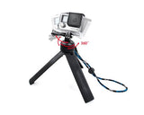 GoPro 360 Degree Mini Tripod Hand Grip w/ Screw for Hero Camera -Black