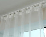 1x2.7M Elegant Window Sheer Curtain - Pure White