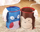 Cartoon Frog Foldable Pop-up Laundry Hamper - Green