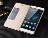 Eyelet Pro Series Huawei P9 Flip Leather Case - Gold