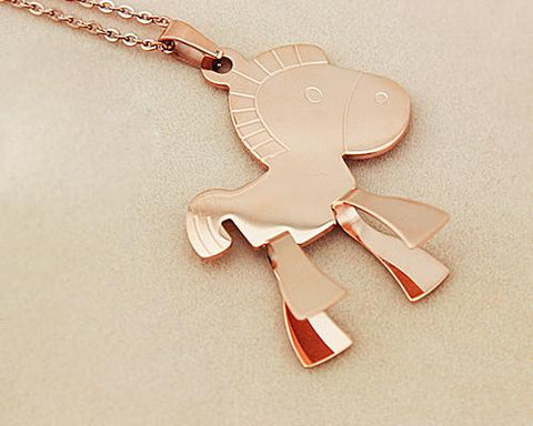 Little Horse Golden Necklace