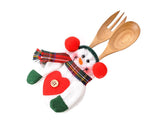 8 Pcs Snowman Cutlery Holders for Christmas