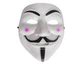 Halloween Party V Face Vendetta Anonymous Scary Mask - White Ghost