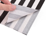 12 Sets Disposable Party Pack with Stripe Pattern - Black