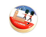 London Soldier Round Metal Coin Pouch