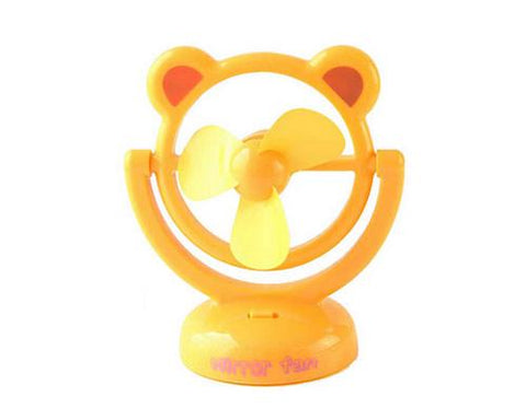 180 Degree Rotation Rechargeable Desktop USB Mini Cooling Fan - Bear