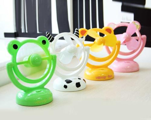 180 Degree Rotation Rechargeable Desktop USB Mini Cooling Fan - Rabbit